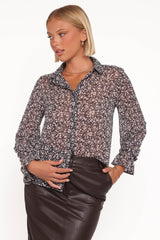 Eveline Top - Nocturnal Garden