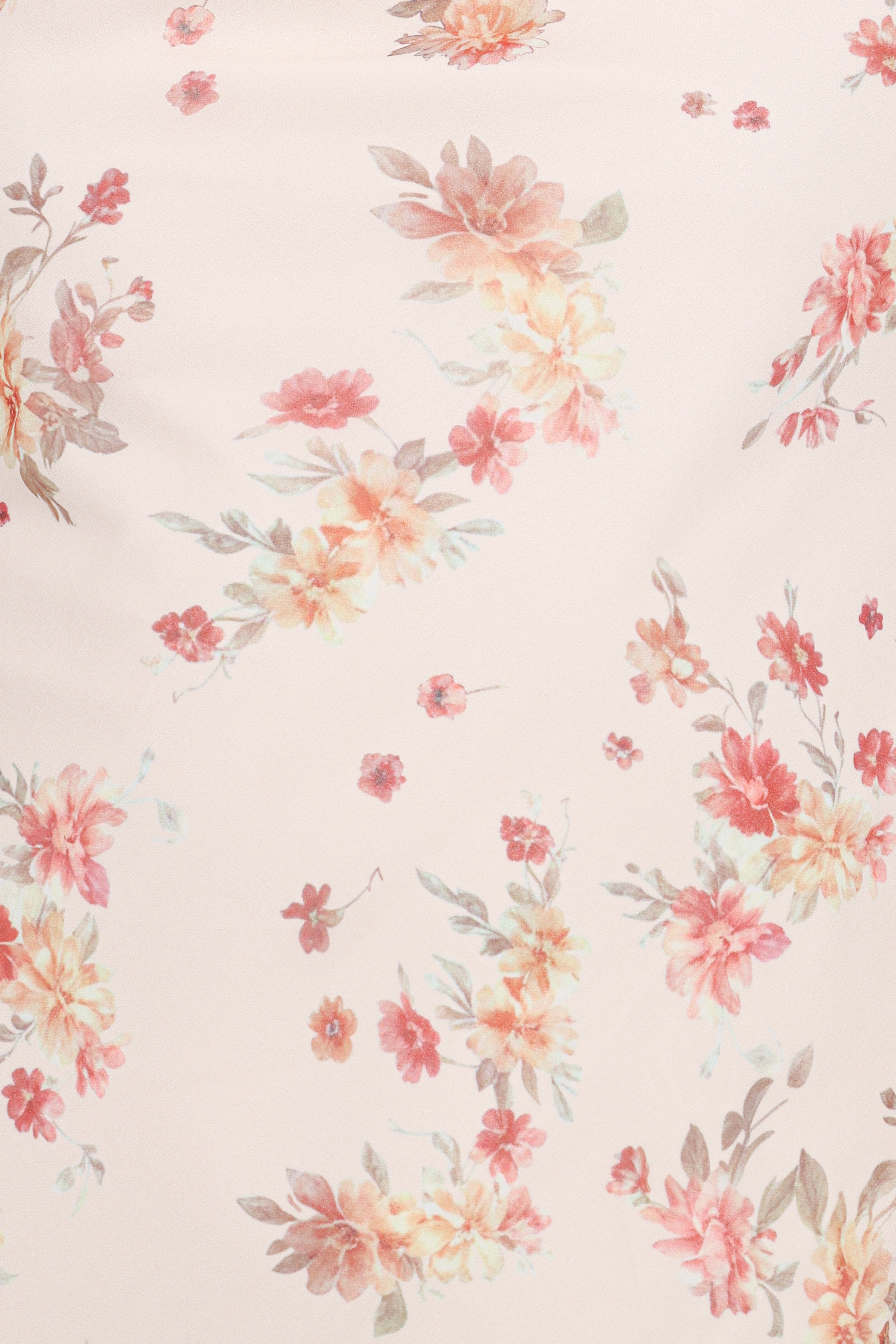 Everlyn Long Sleeve Mini Dress - Cream Floral