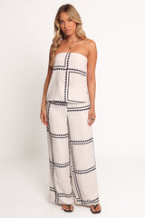 Ezra Pant Set - White