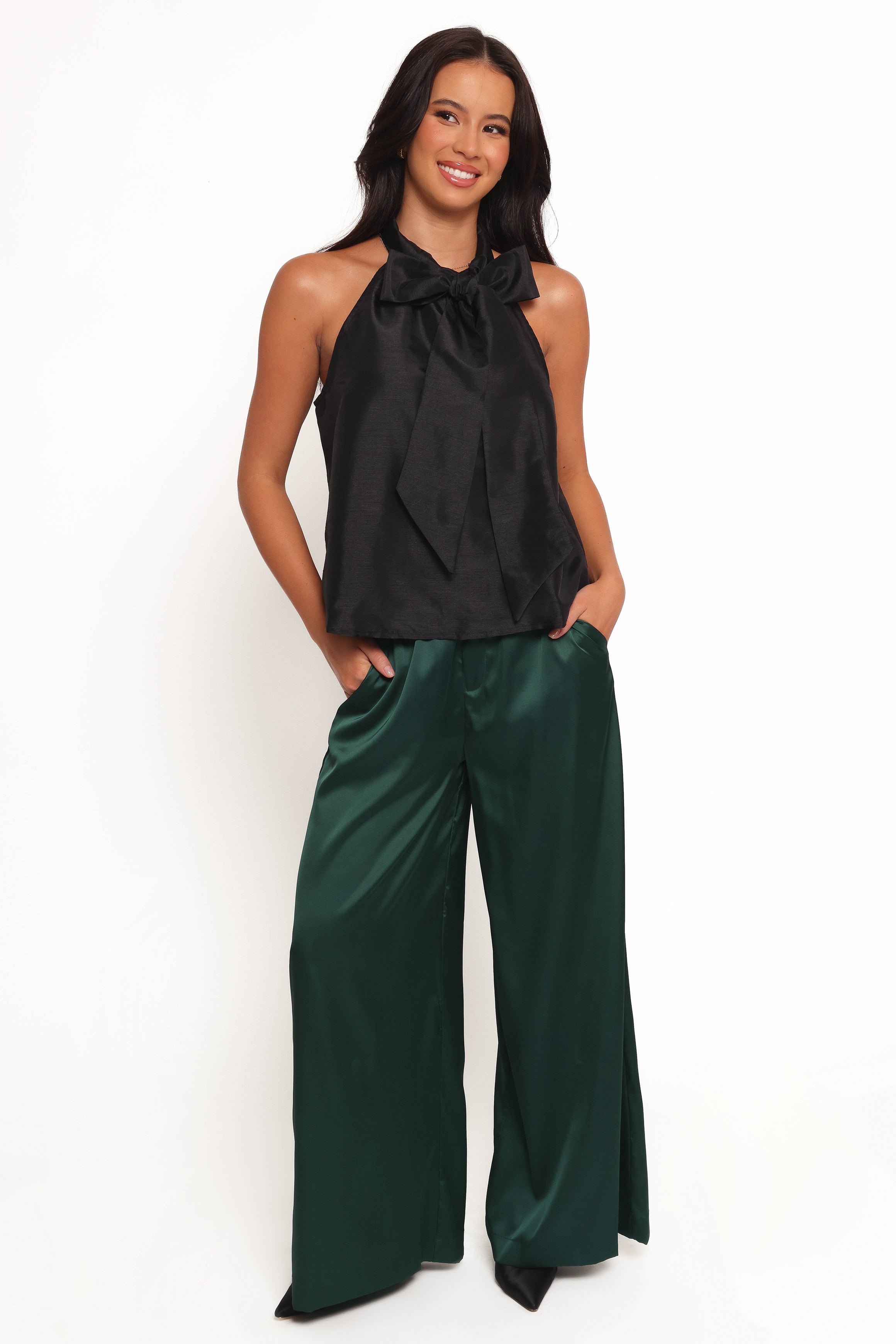 Faith Bow Top - Black