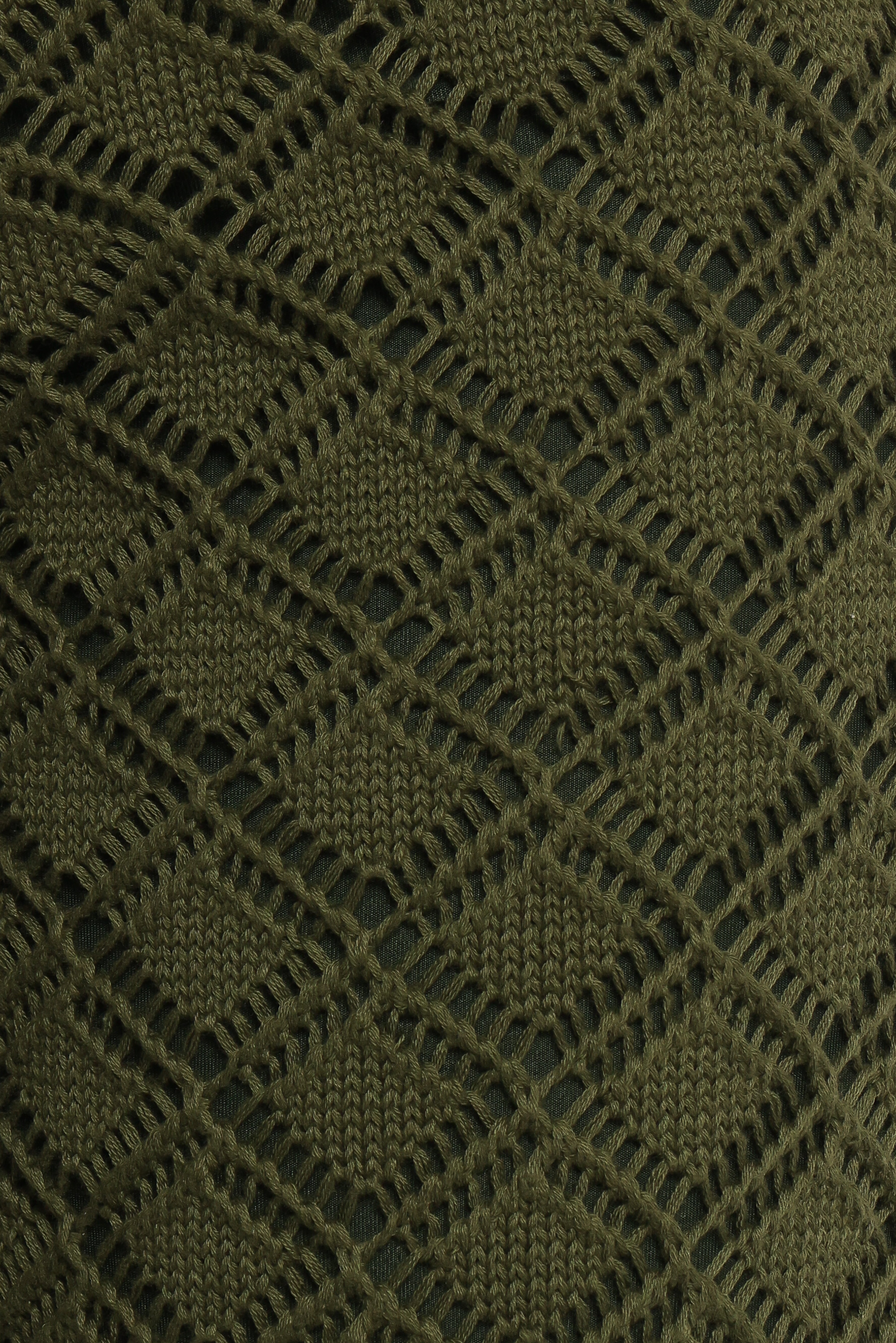 Fefe Textured Knit Pants - Olive