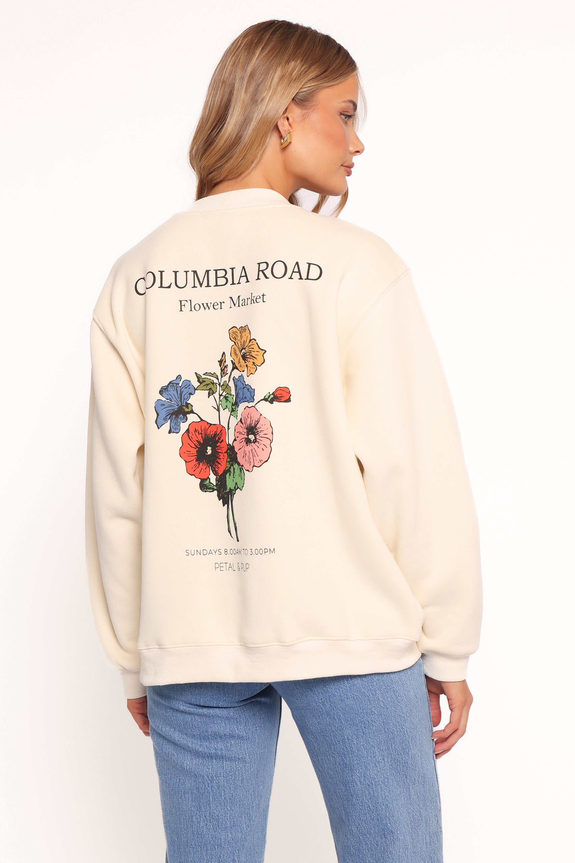 Flower Market Sweatshirt - Cream