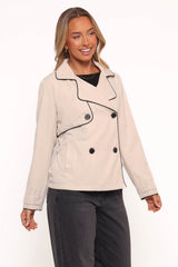 Franklin Cropped Trench - Ecru