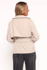 Franklin Cropped Trench - Ecru