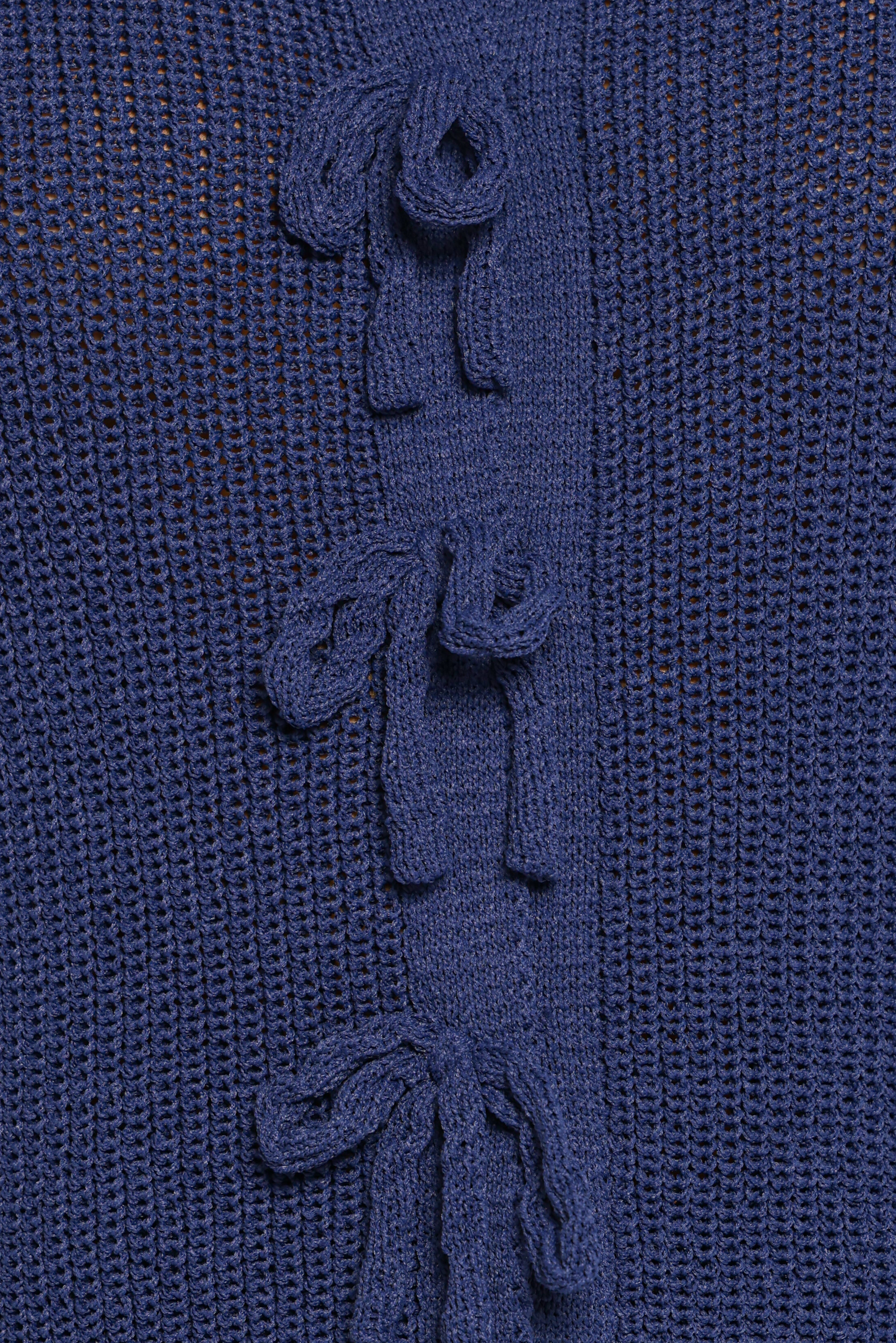 Gemma Short Sleeve Bow Cardigan - Navy