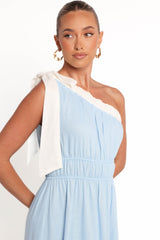 Gilda Maxi Dress - Blue/White