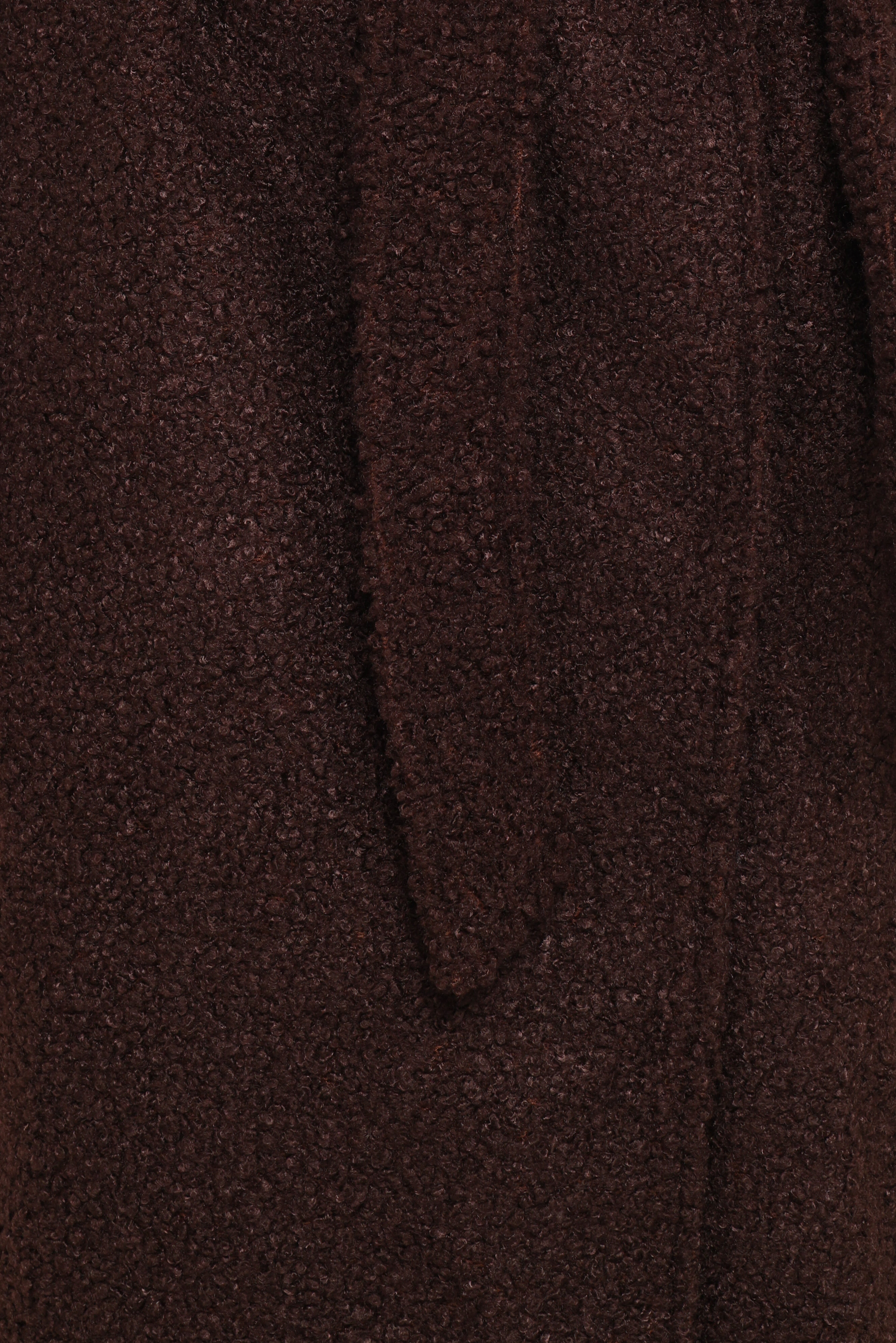 Goodie Shearling Coat - Chocolate
