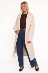 Goodie Shearling Coat - Cream