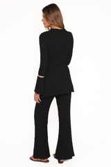 Gracie Lace Pant Set - Black