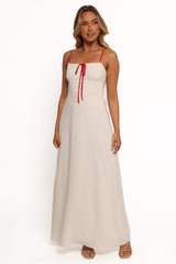 Gracie Midi Dress - Oatmeal