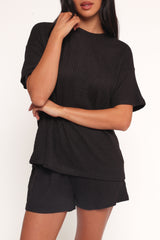 Granger Knit Short Set - Black