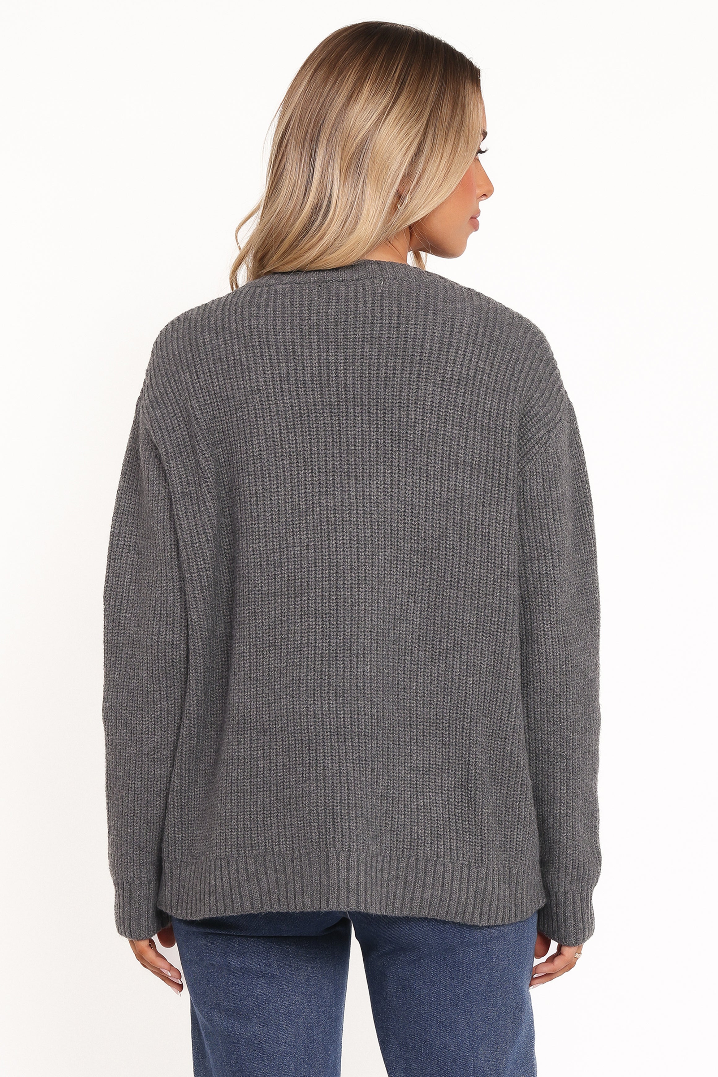 Hammond Tie Up Cardigan - Grey