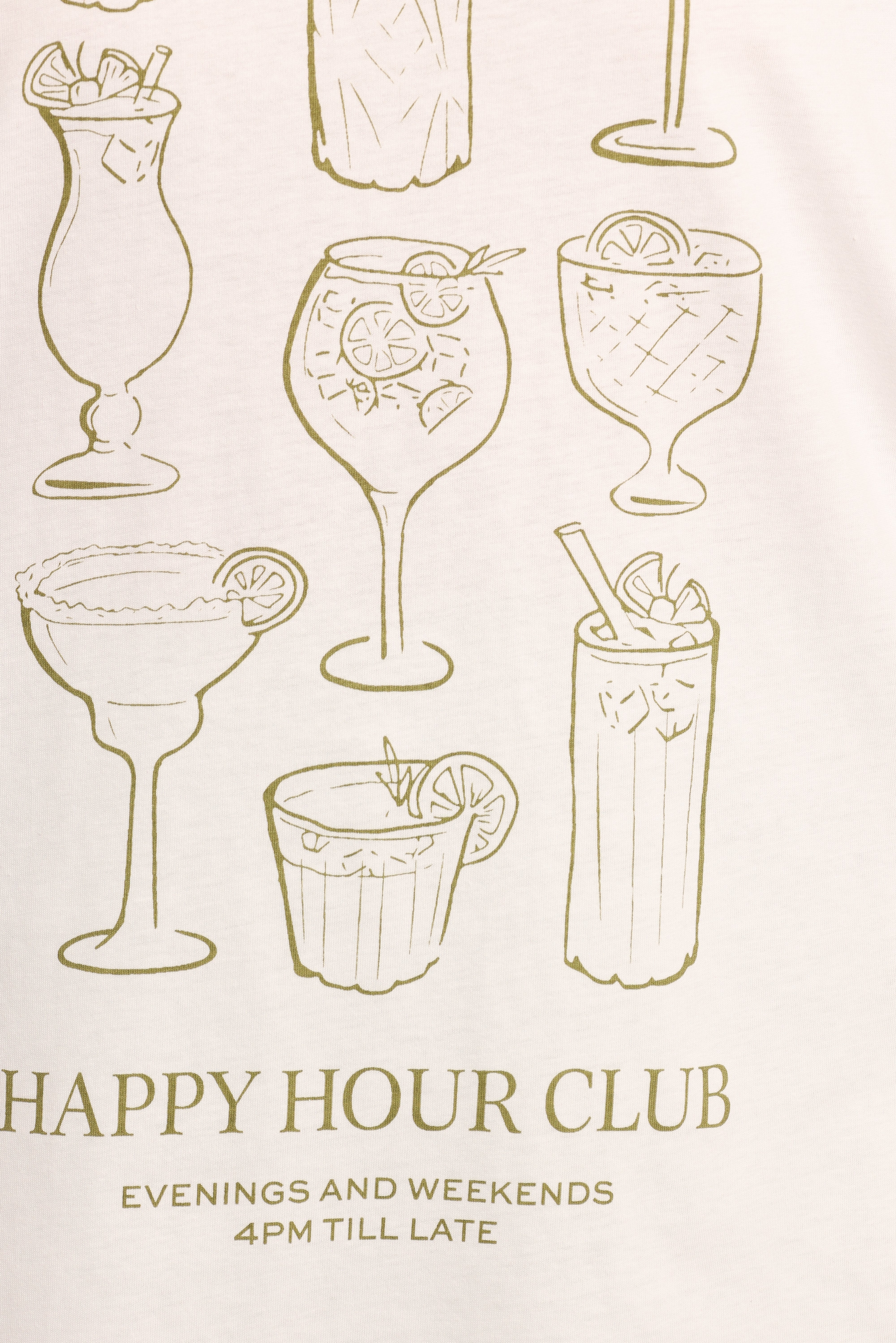 Happy Hour Tee - White