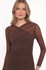 Honor Midi Dress - Chocolate