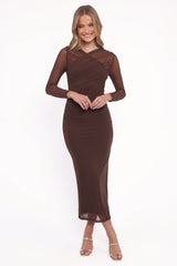 Honor Midi Dress - Chocolate