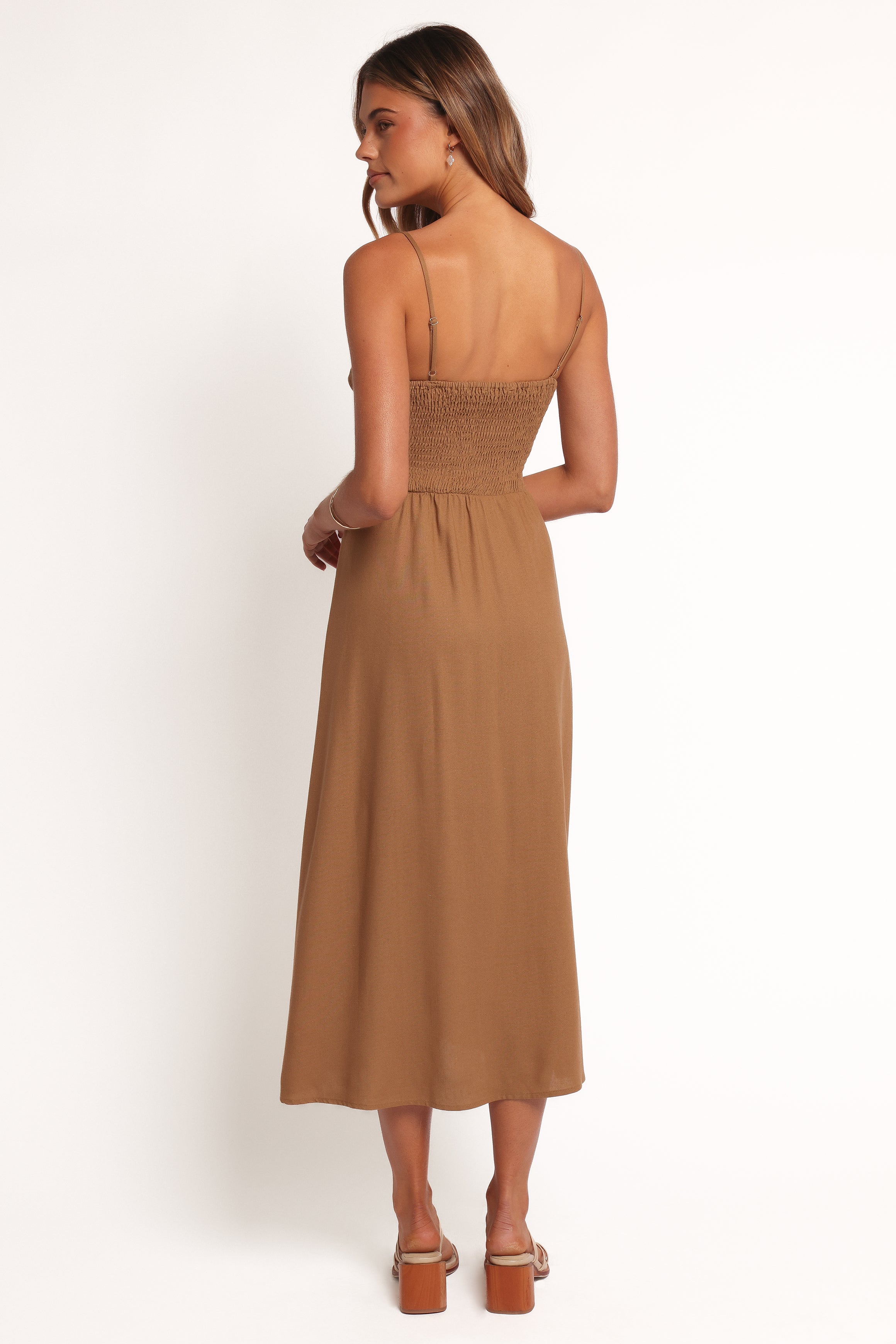 Ida Midi Dress - Golden Palm