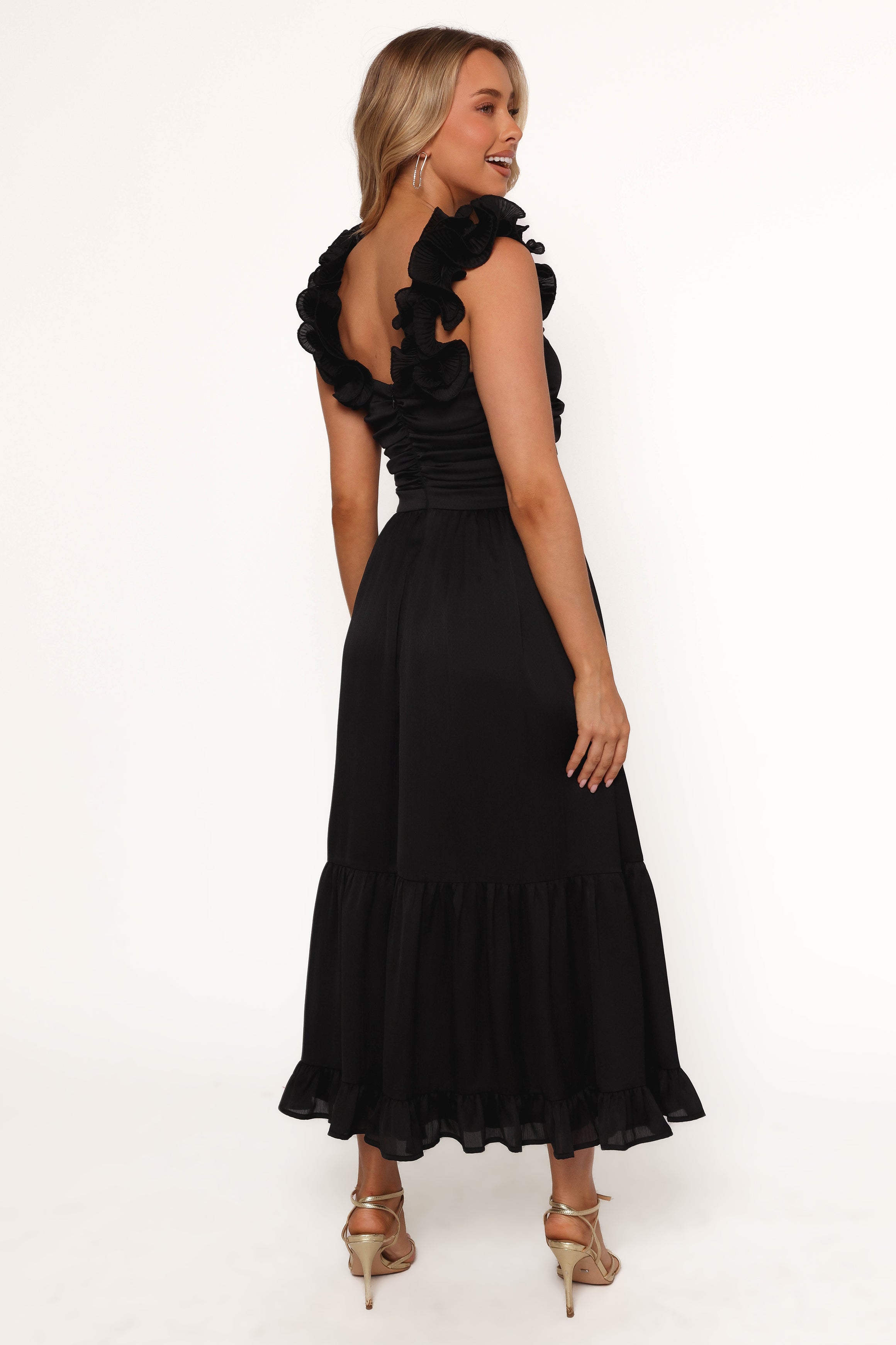 Inca Midi Dress - Black