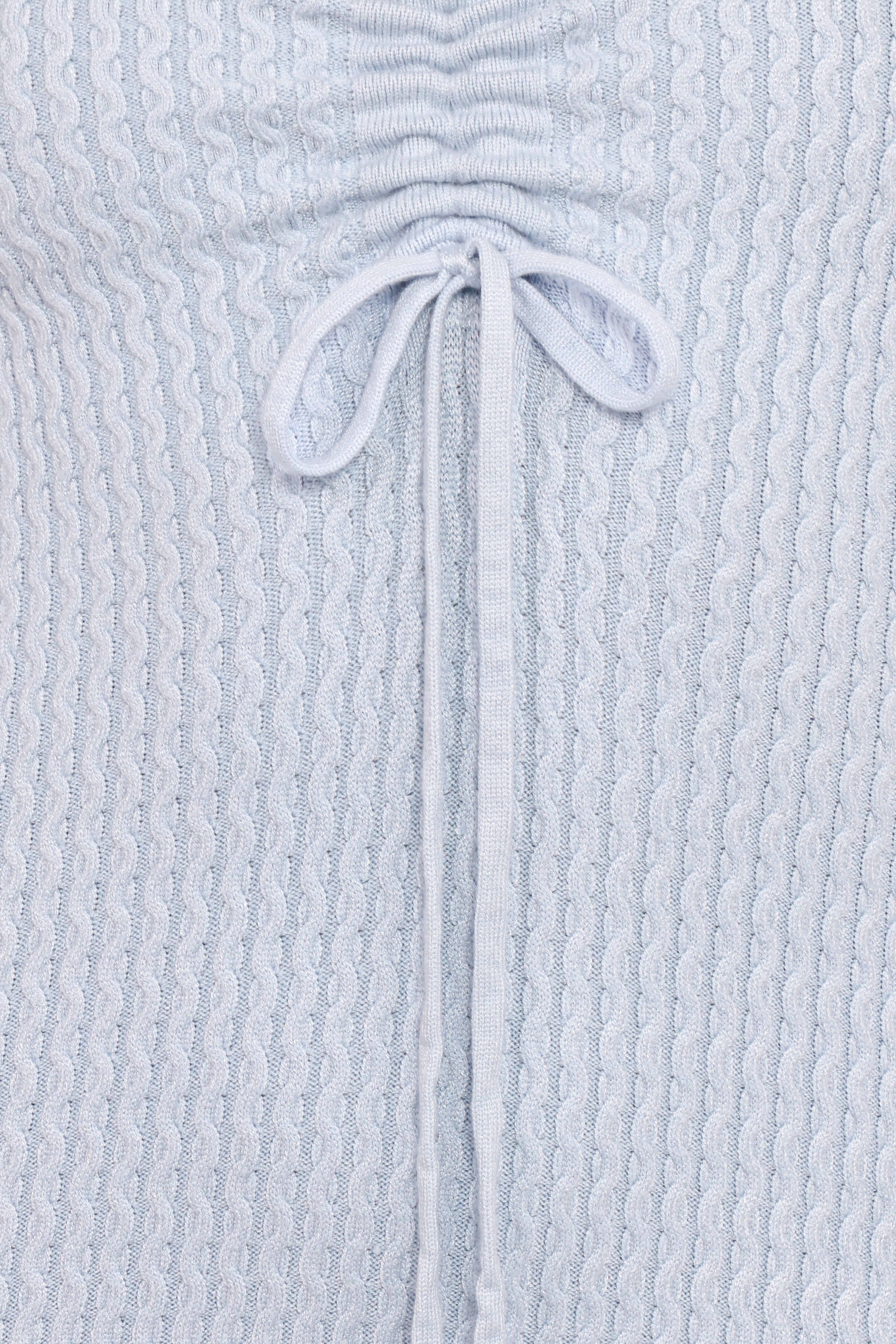 Irene Long Sleeve Midi Dress - Pale Blue