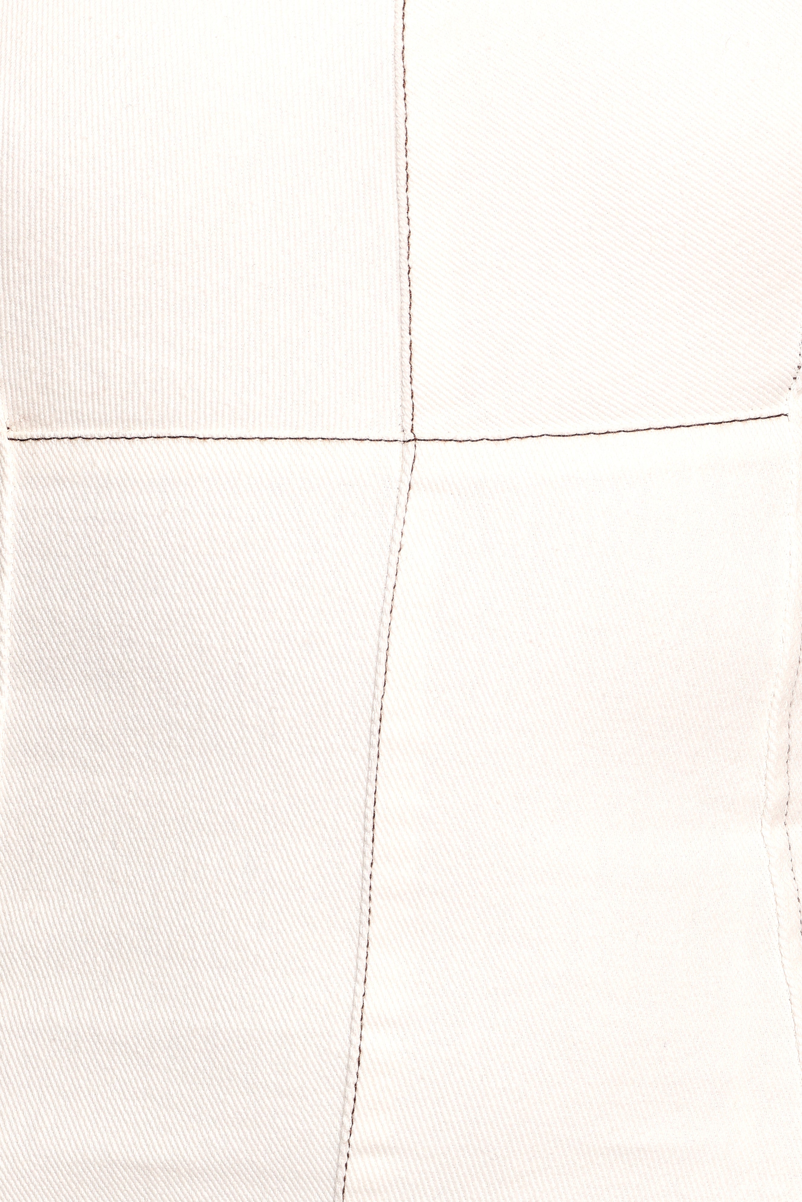 Isley Mini Dress - White Denim