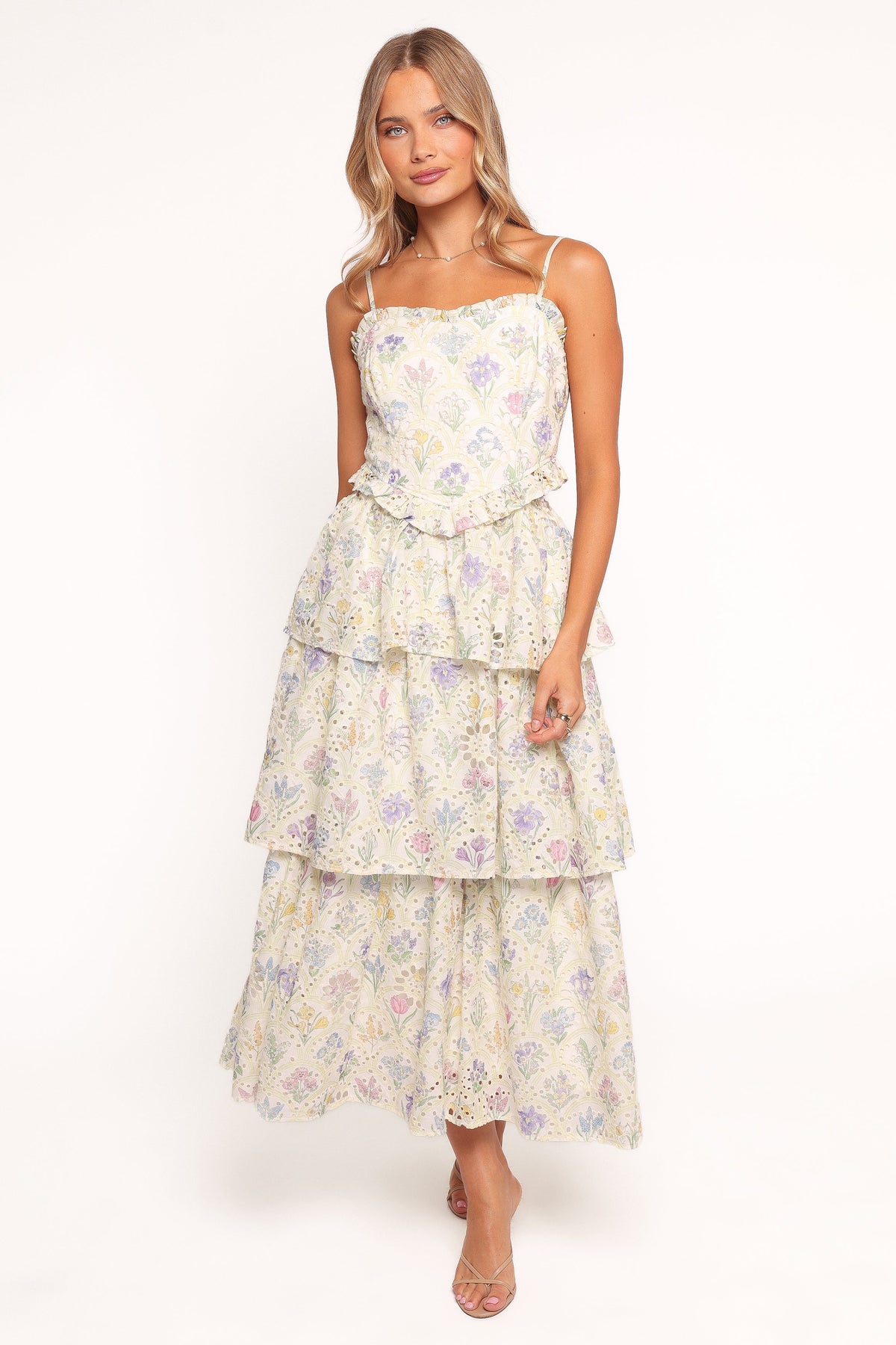 Iveta Midi Dress - Multi Floral