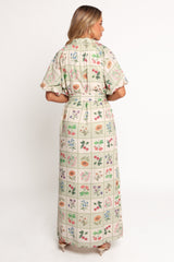 James Button Through Maxi Dress - Flower Market