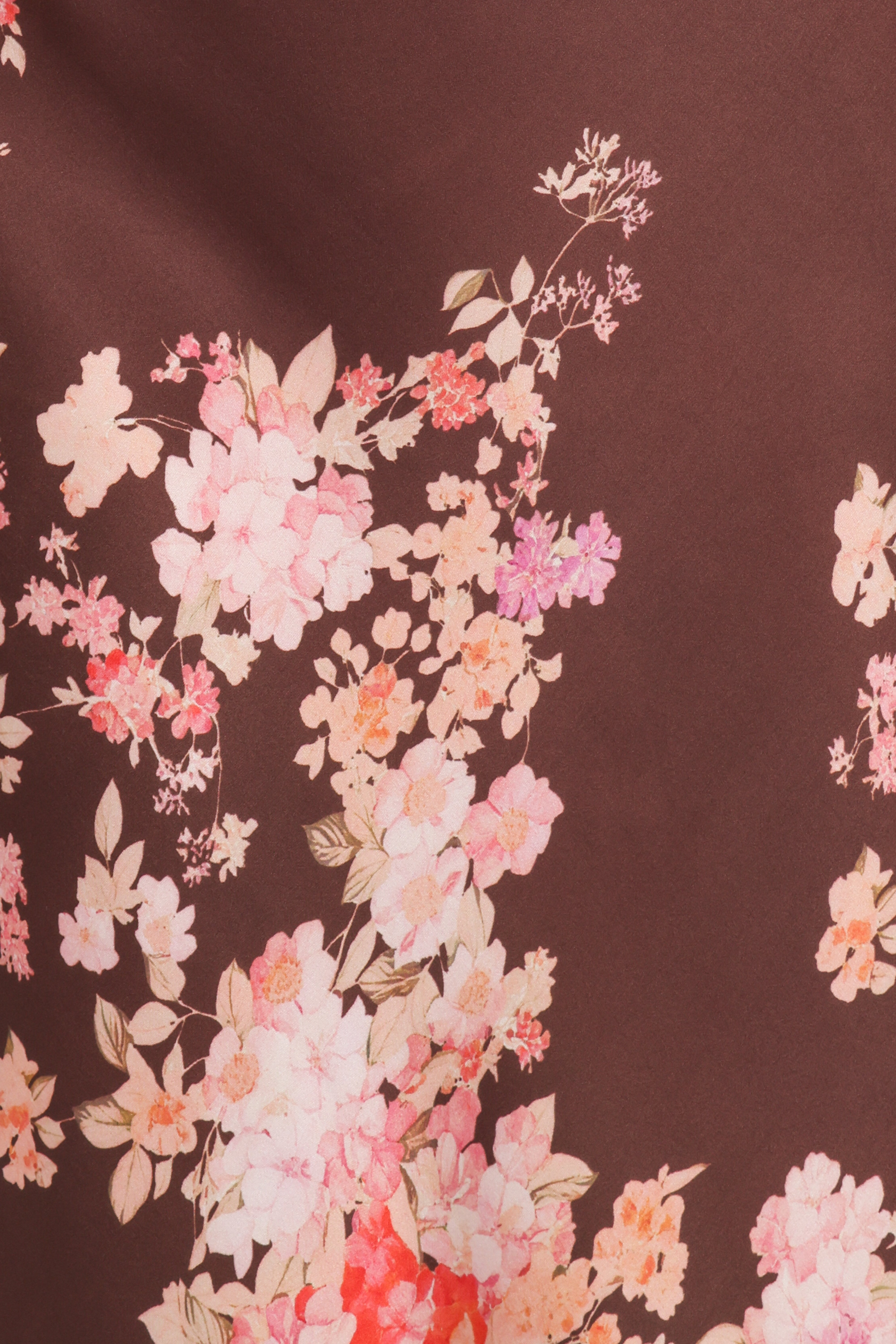 Jamila Midi Dress - Brown Floral