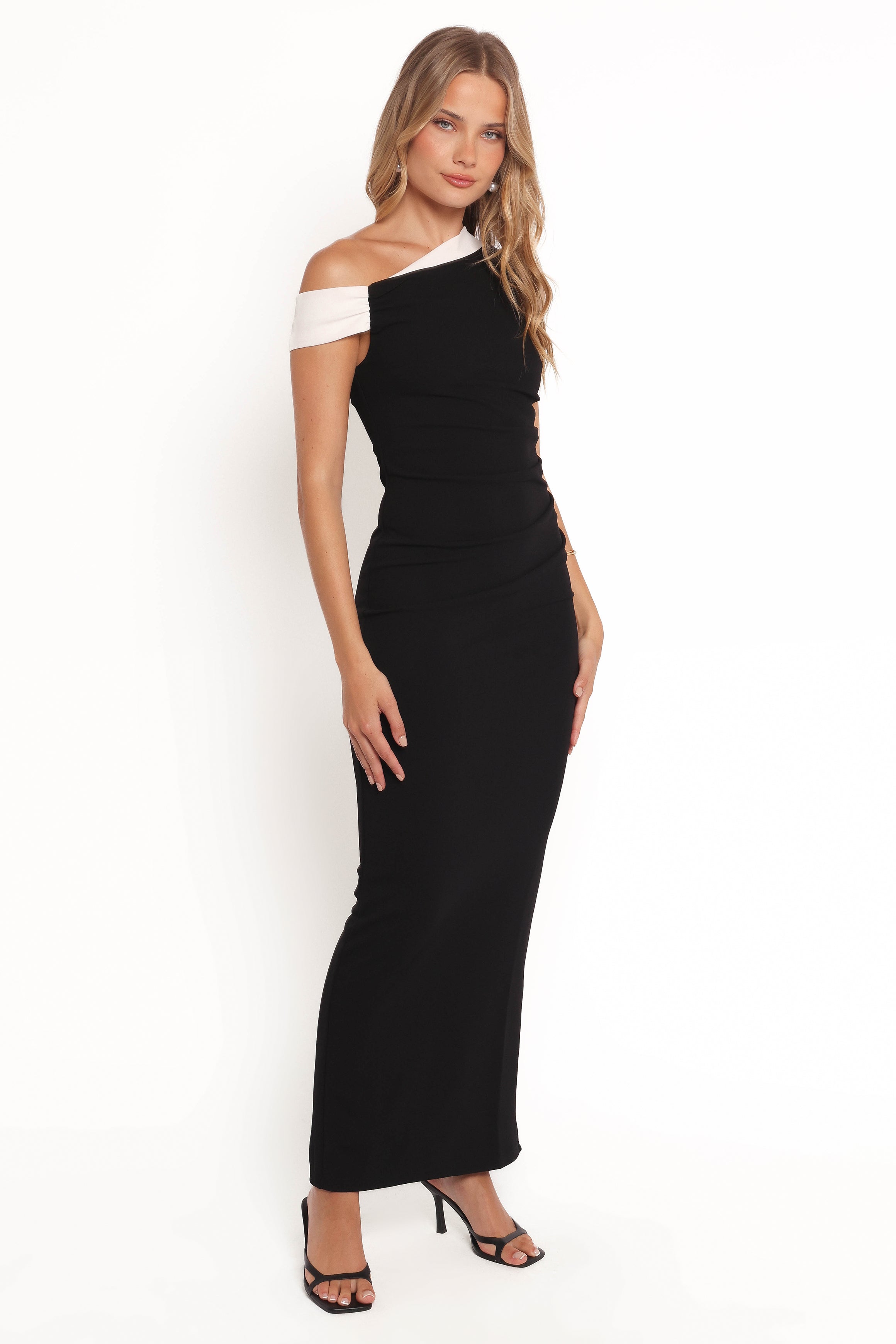Jayda Maxi Dress - Black/White