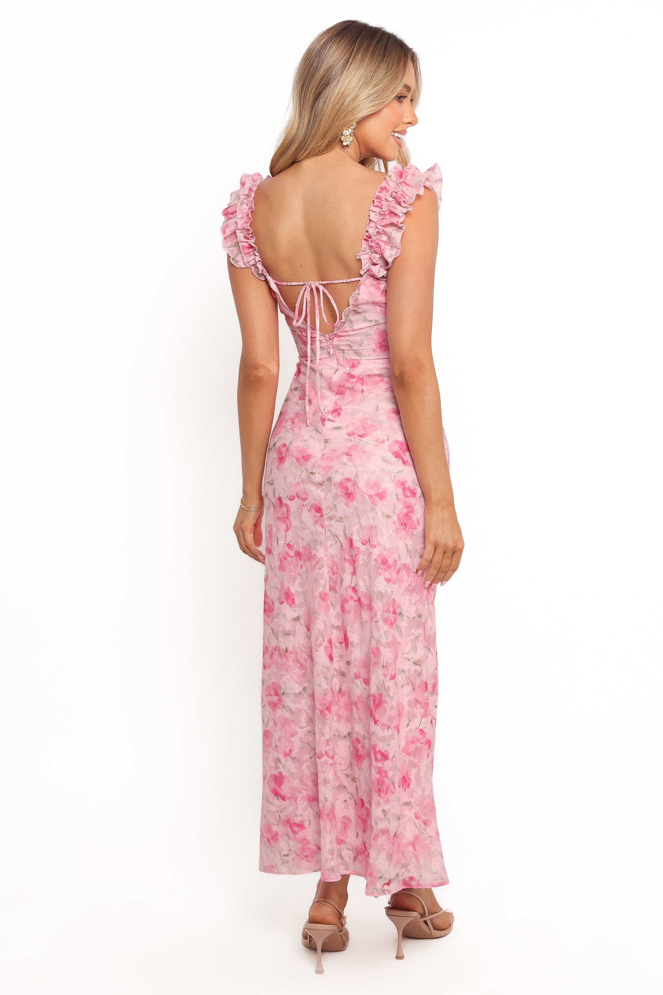 Jean Maxi Dress - Pink Floral