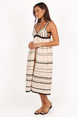 Jeanie Midi Dress - Natural