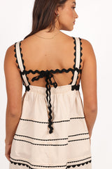 Jeanie Midi Dress - Natural