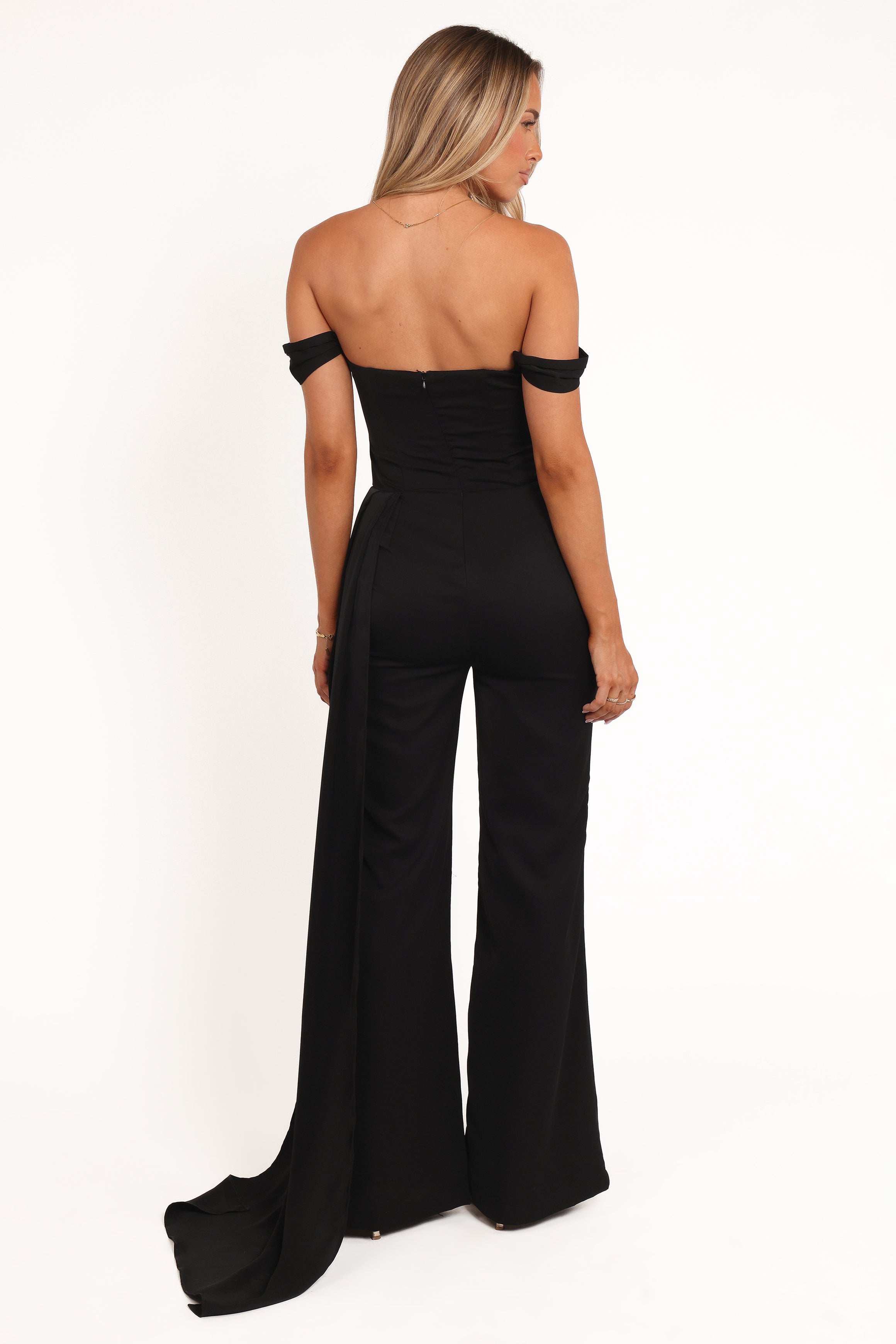 Jenny Off Shoulder Jumpsuit - Black