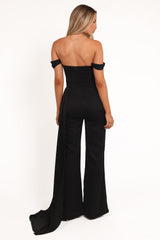 Jenny Off Shoulder Jumpsuit - Black