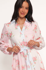 Juni Button Up Maxi Dress - Floral