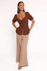 Kameran Top - Chocolate