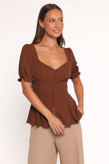 Kameran Top - Chocolate