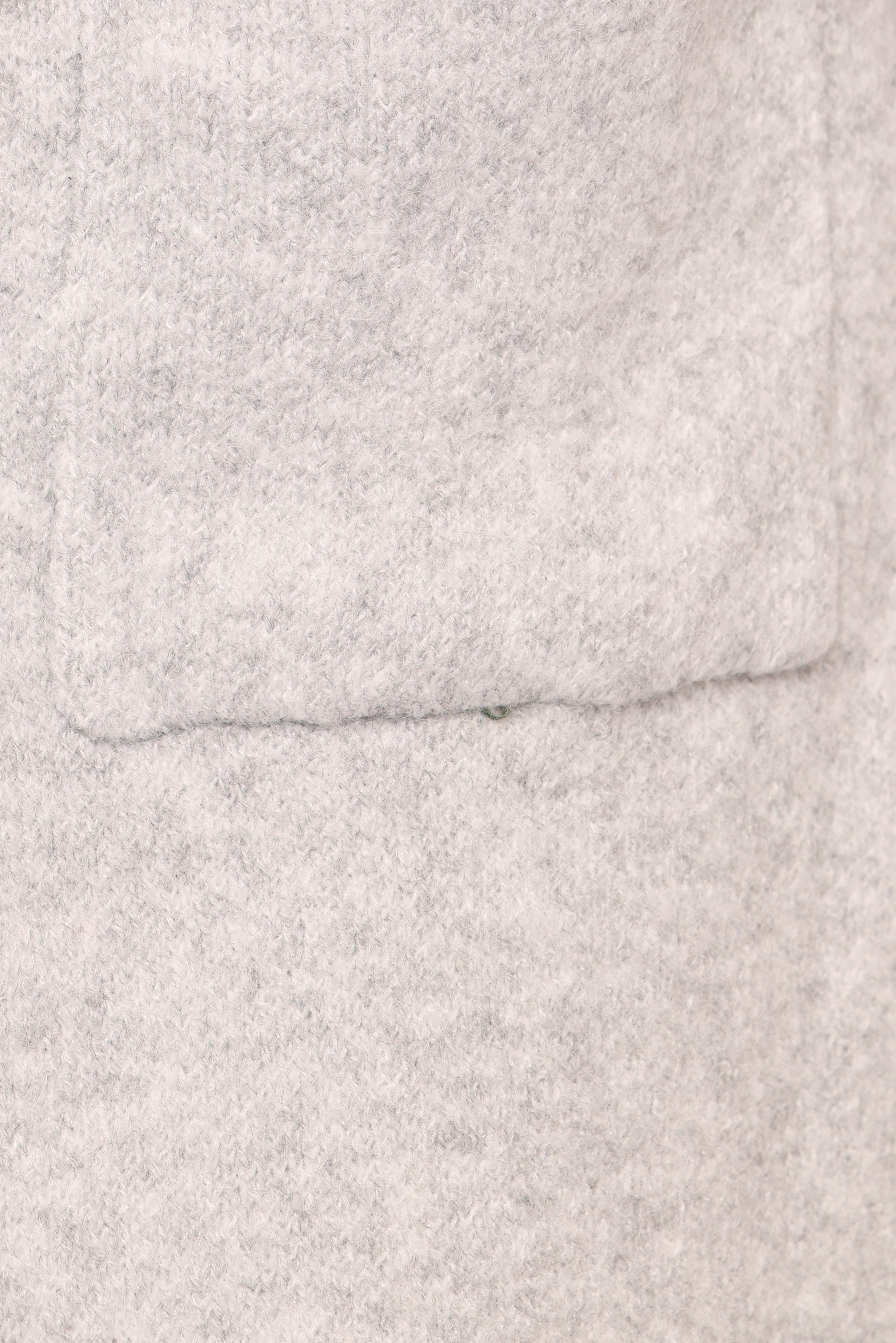 Katia Contrast Trim Coatigan - Light Grey