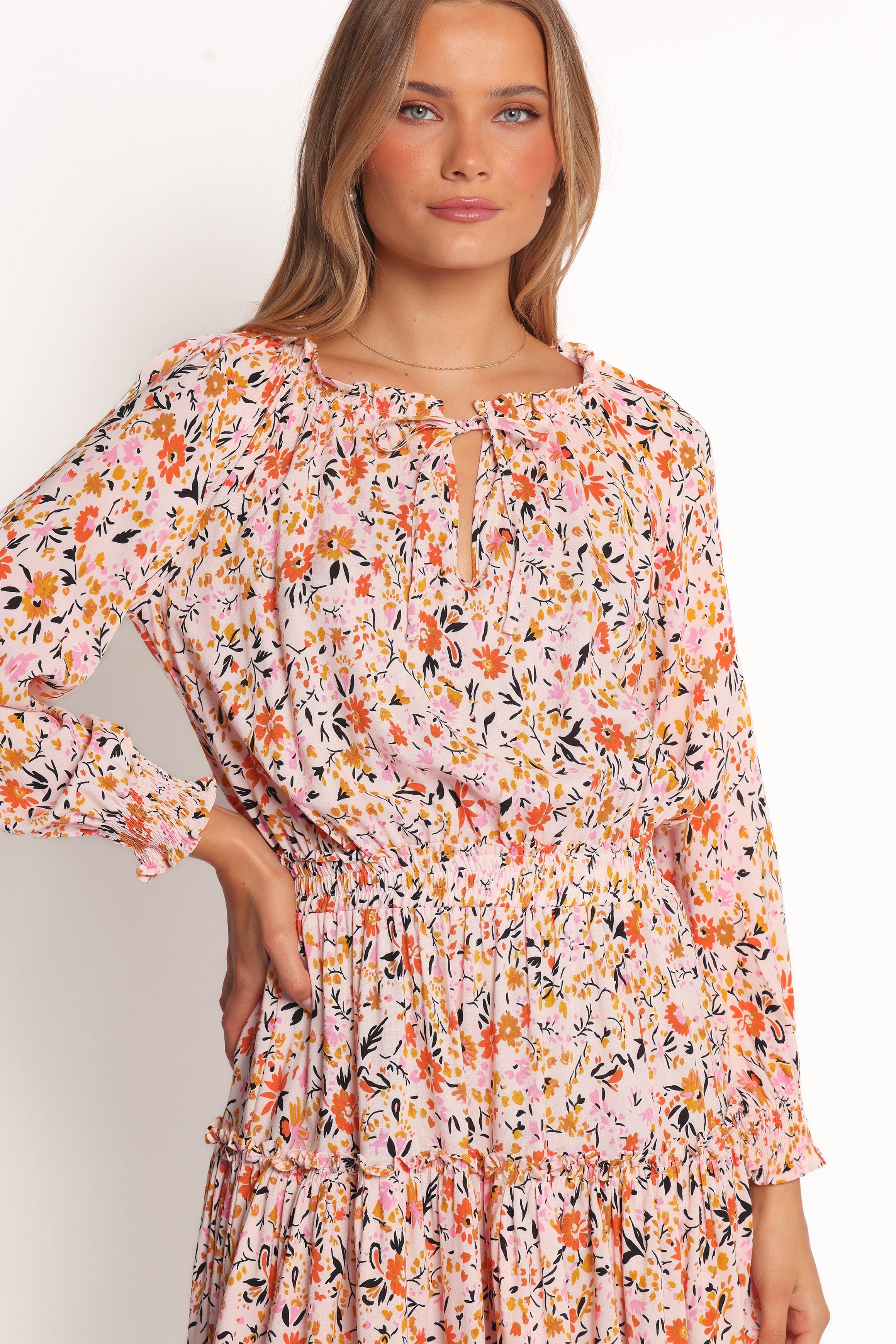 Kealan Dress - Pink Ditsy floral