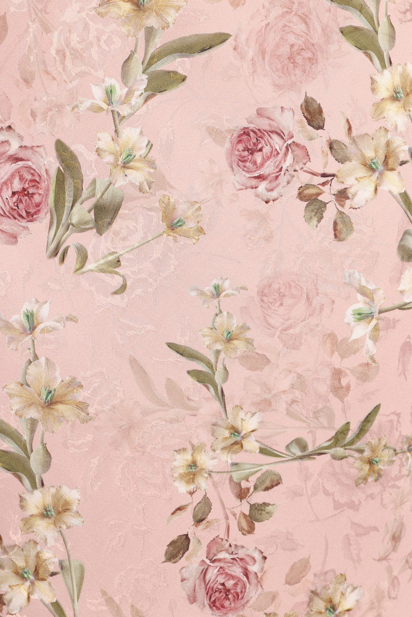 Kenna Satin Midi Skirt - Blush Rose