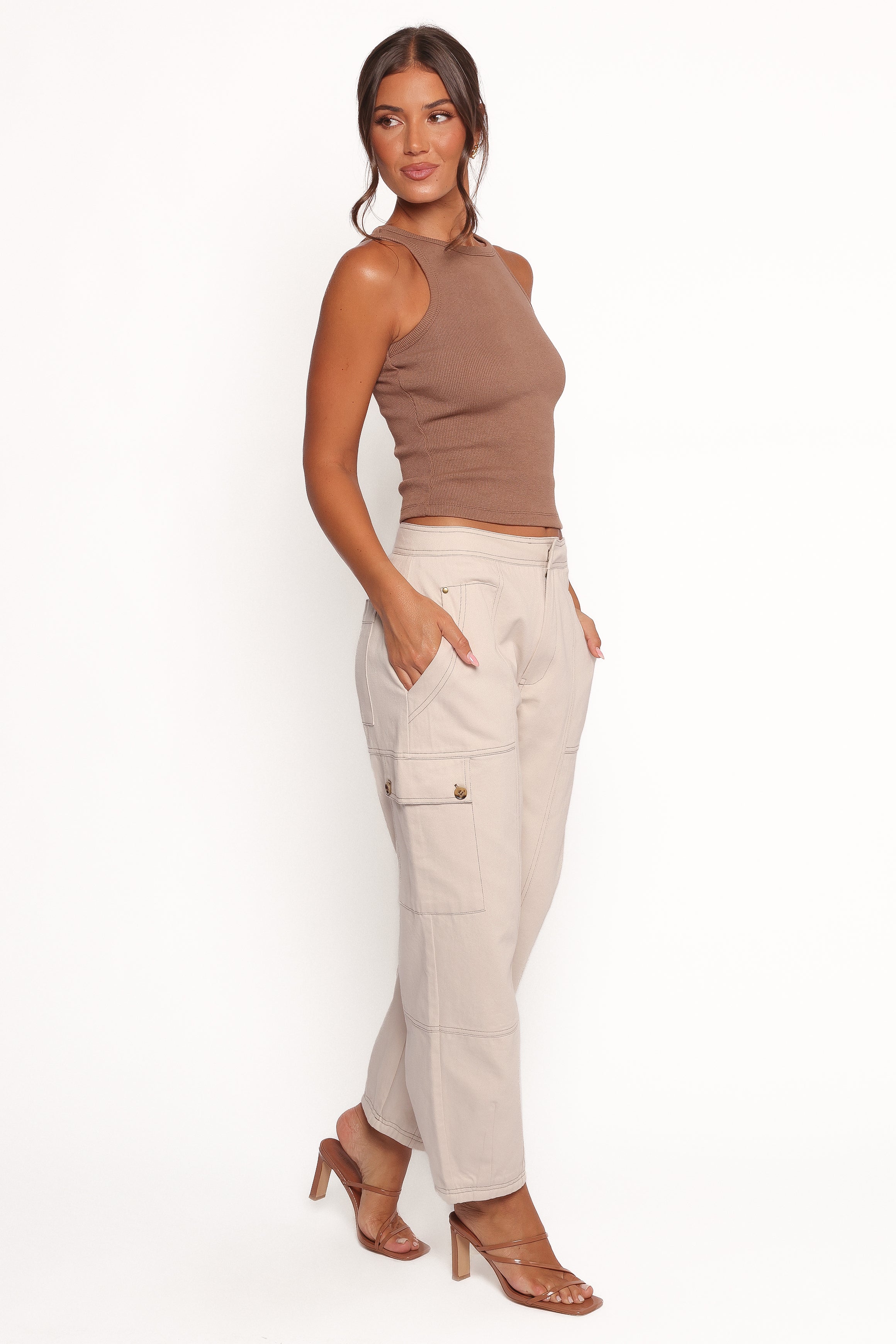 Kiah Cargo Pant - Ecru
