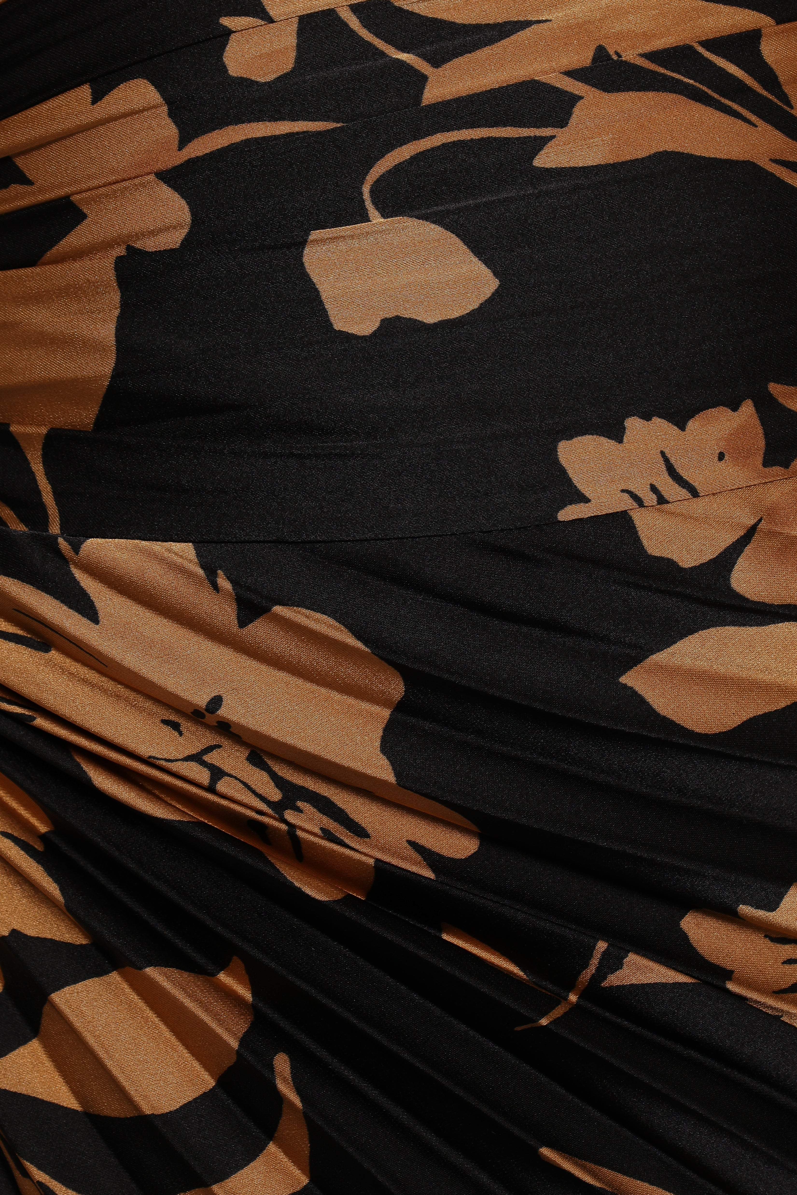 Kleo One Shoulder Maxi Dress - Black/Gold