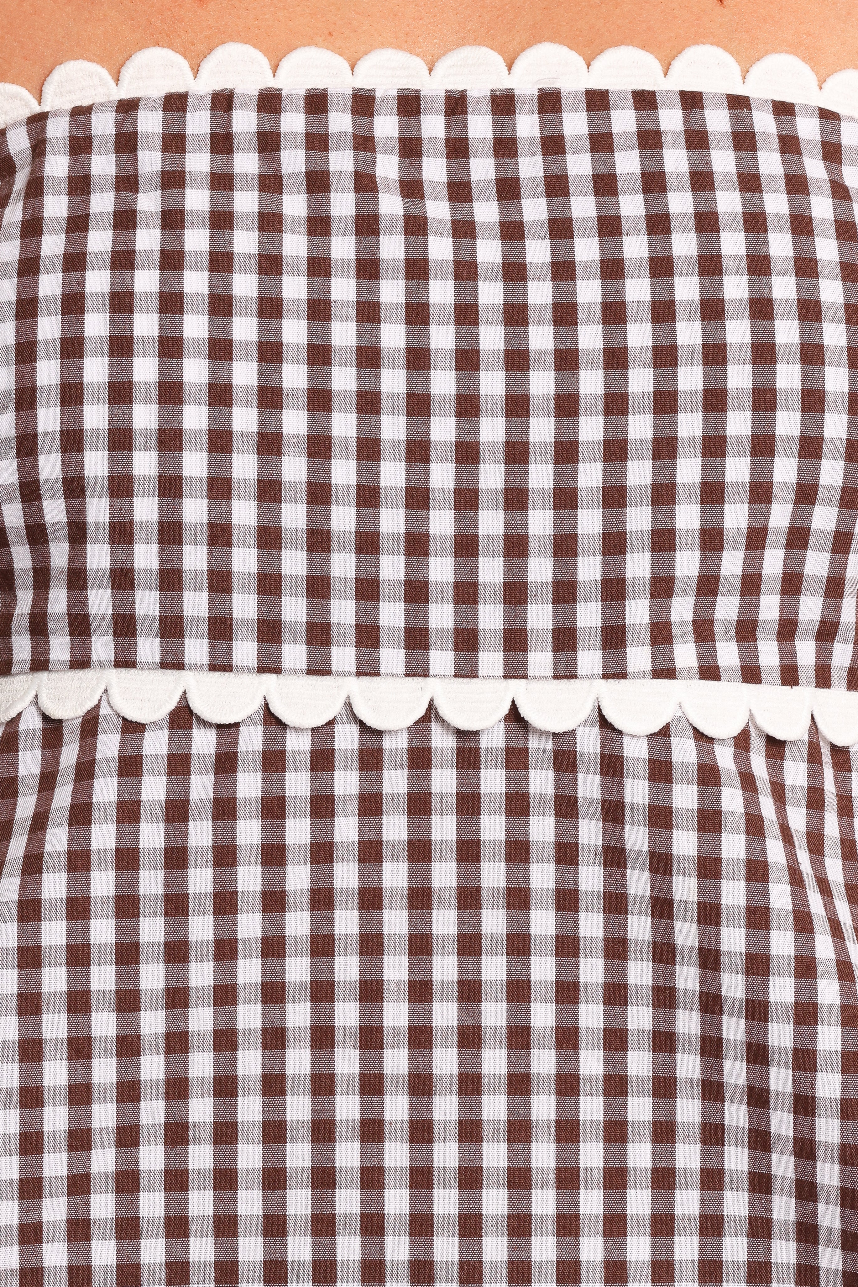 Kyle Two Piece Set - Chocolate Gingham
