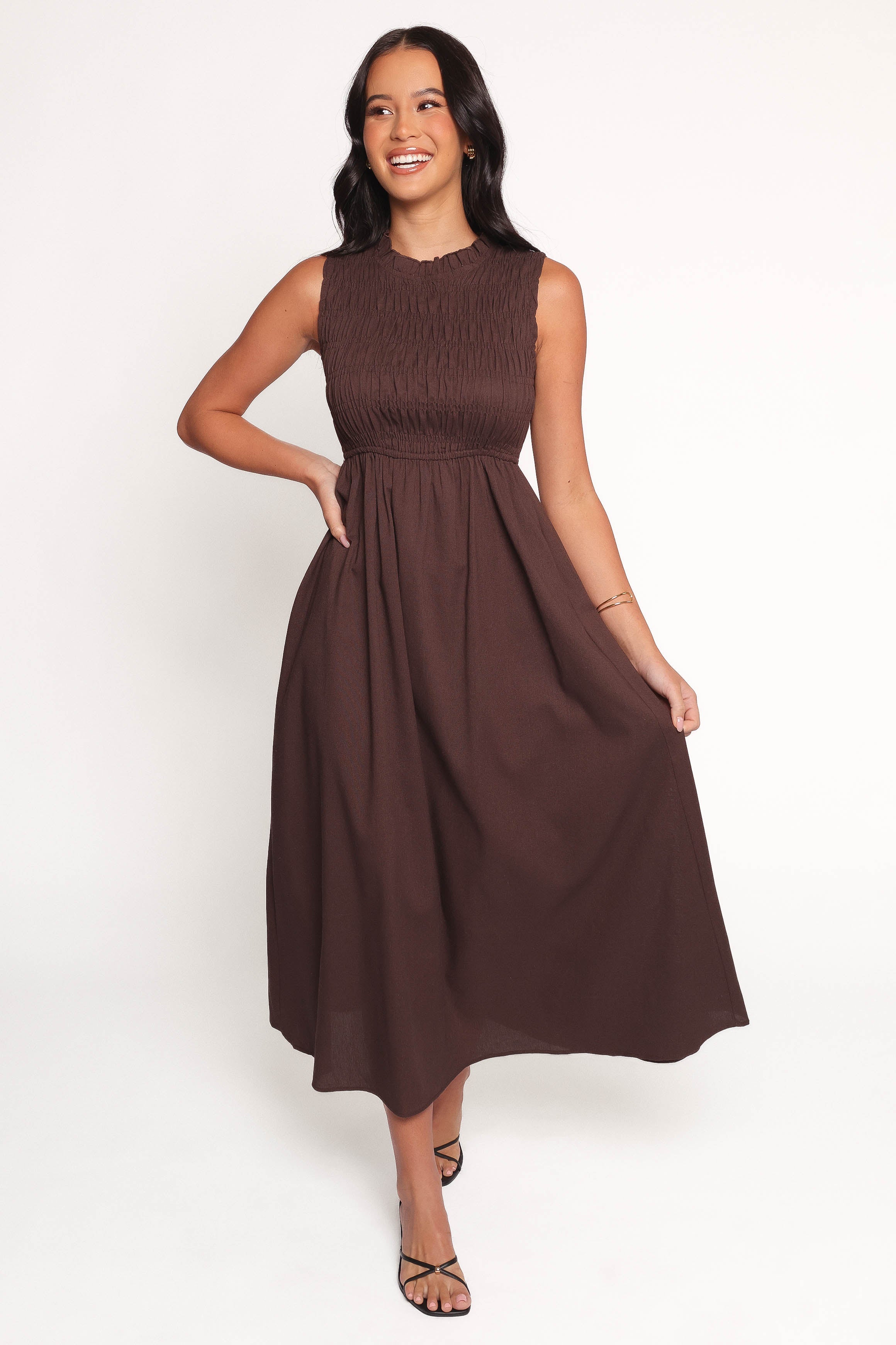Lanna Maxi Dress - Chocolate