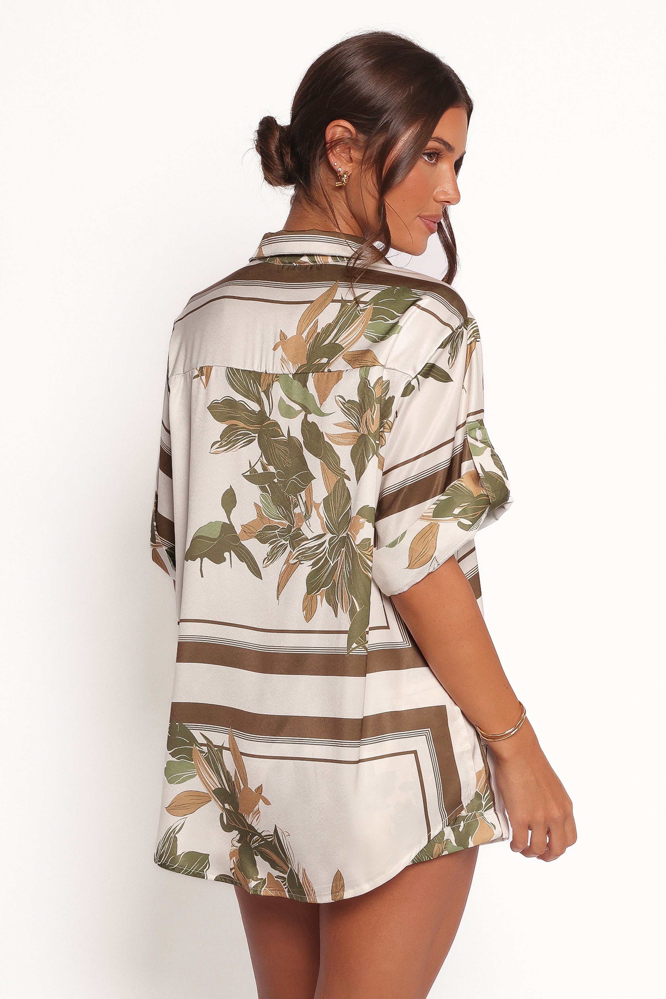 Lara Shirt - Olive Print