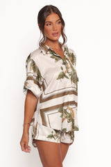 Lara Shirt - Olive Print