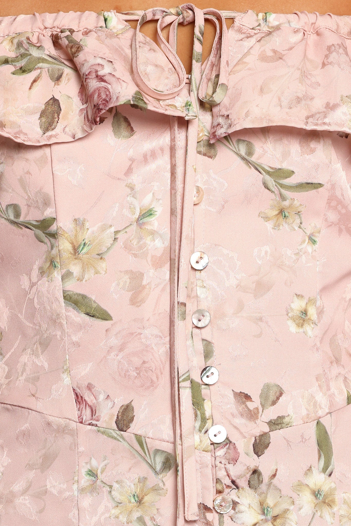 Lauryn Off The Shoulder Midi Dress - Blush Rose