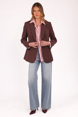 Leo Blazer - Chocolate Brown