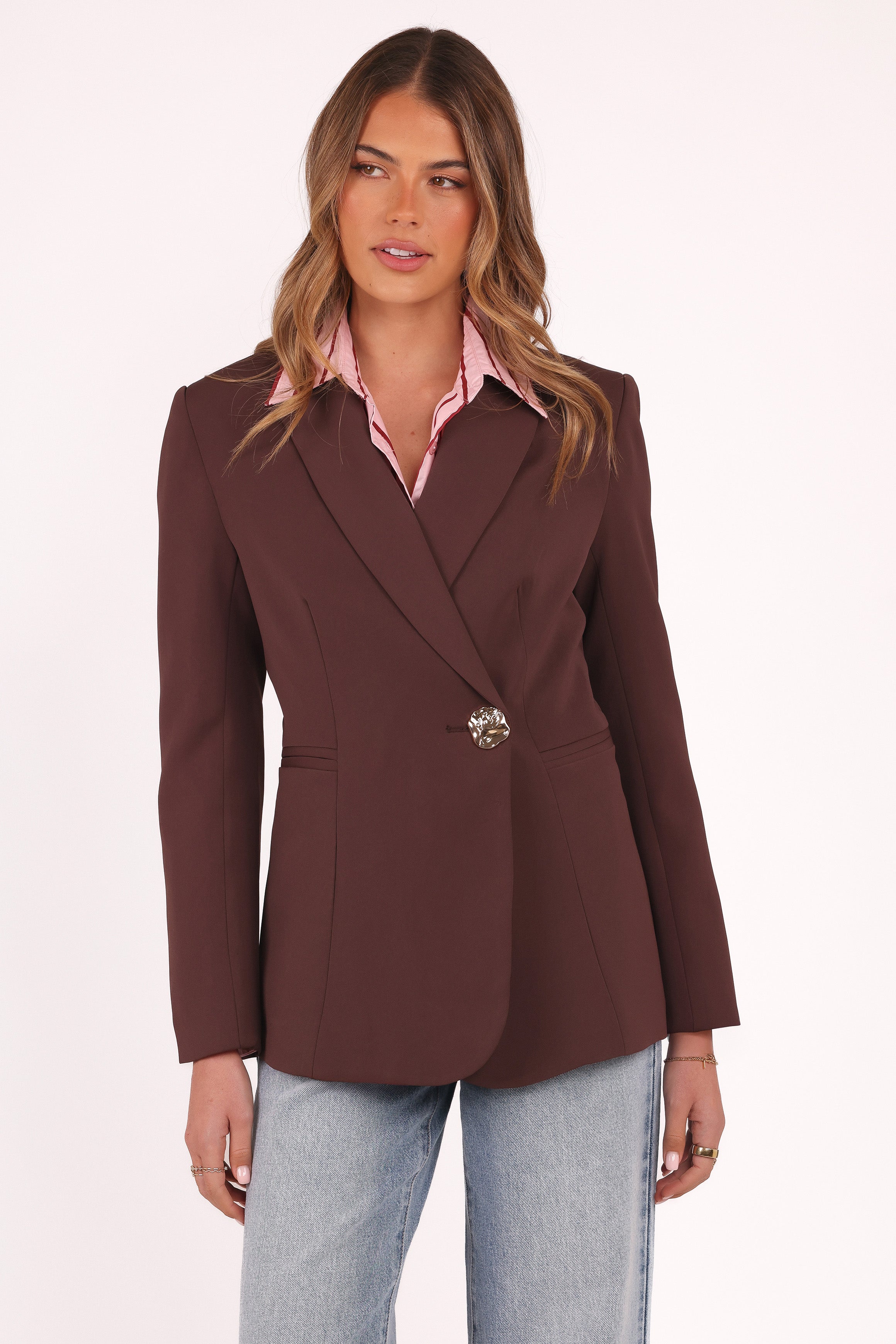 Leo Blazer - Chocolate Brown