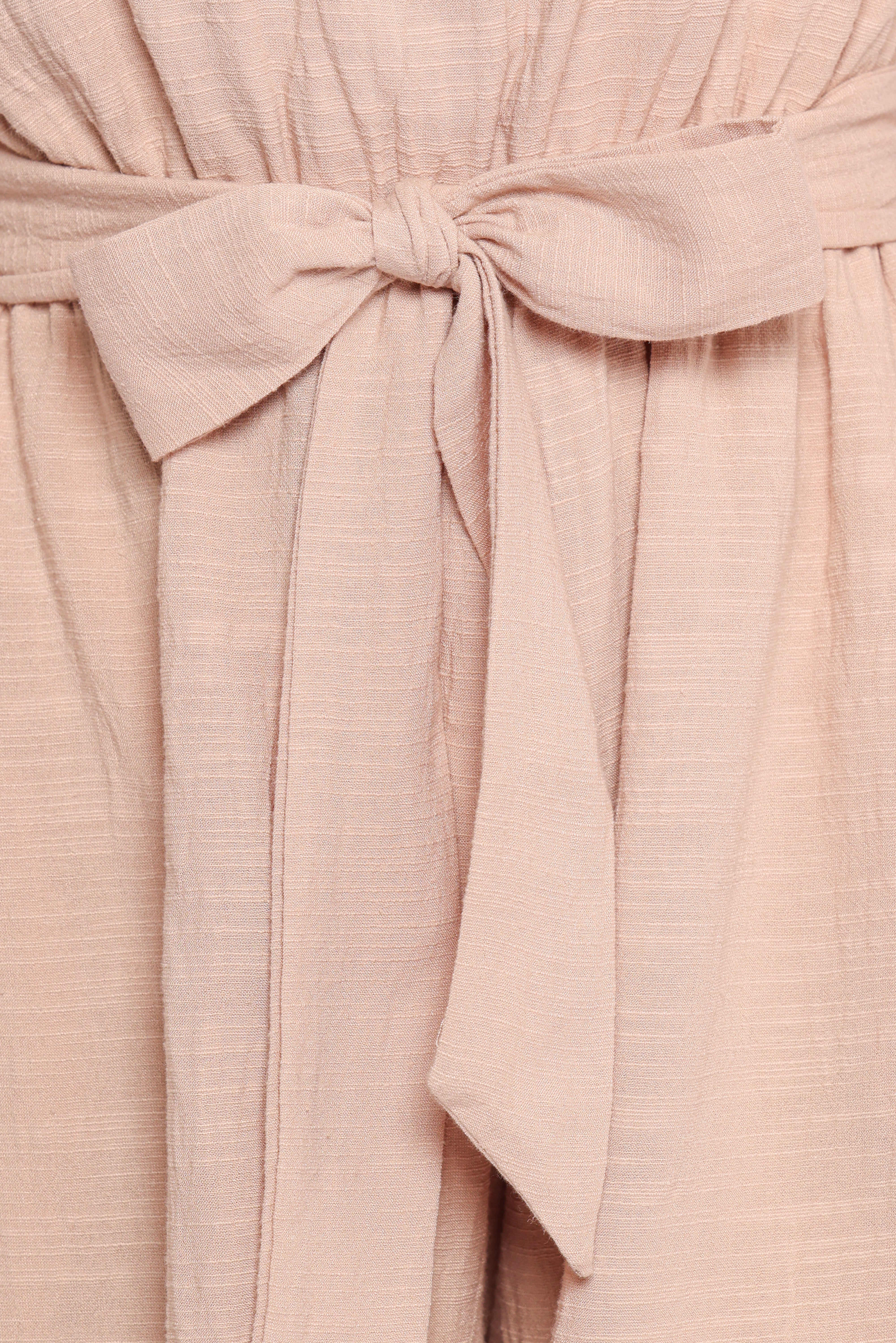 Levana One Shoulder Romper - Beige