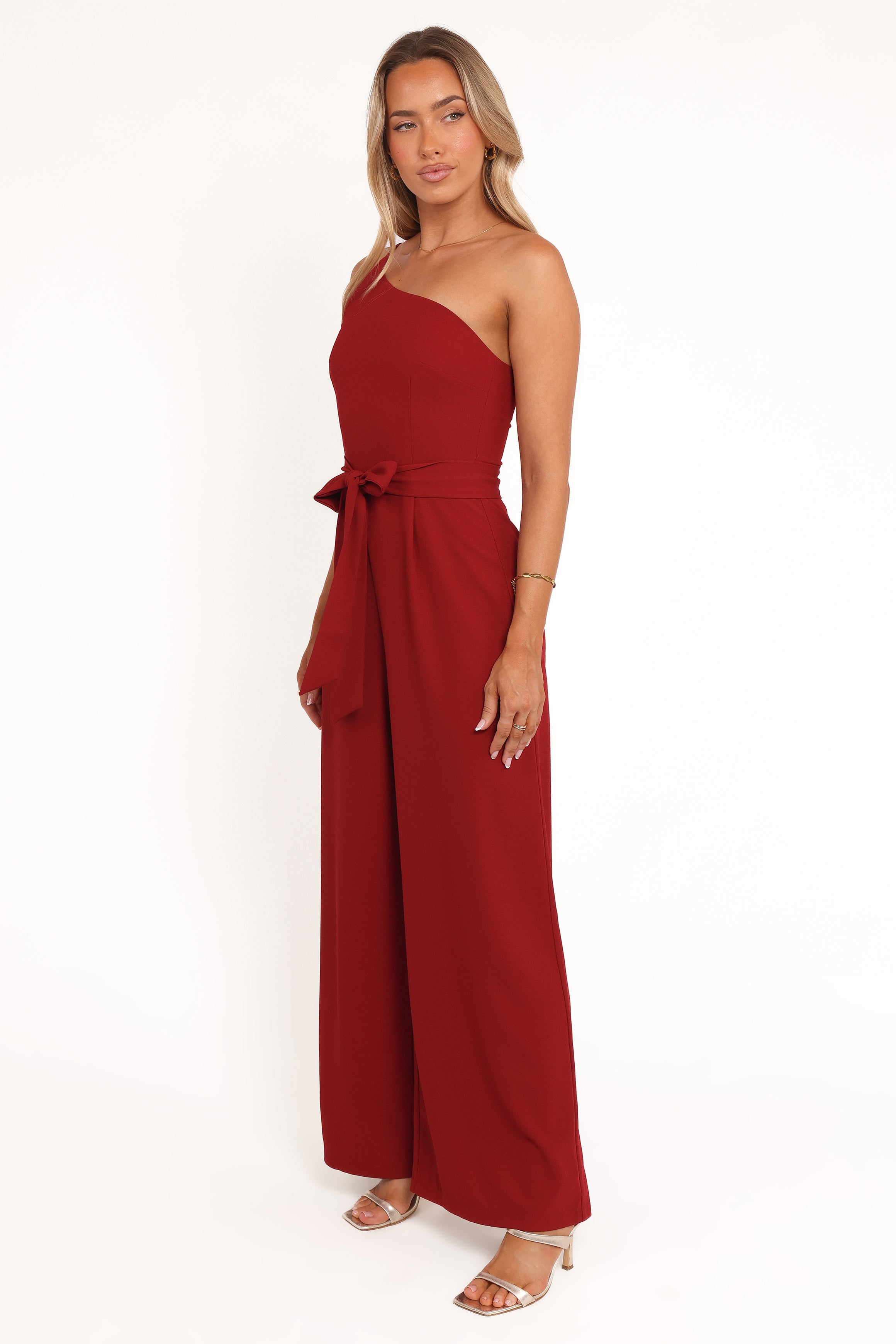 Leyton Jumpsuit - Deep Red