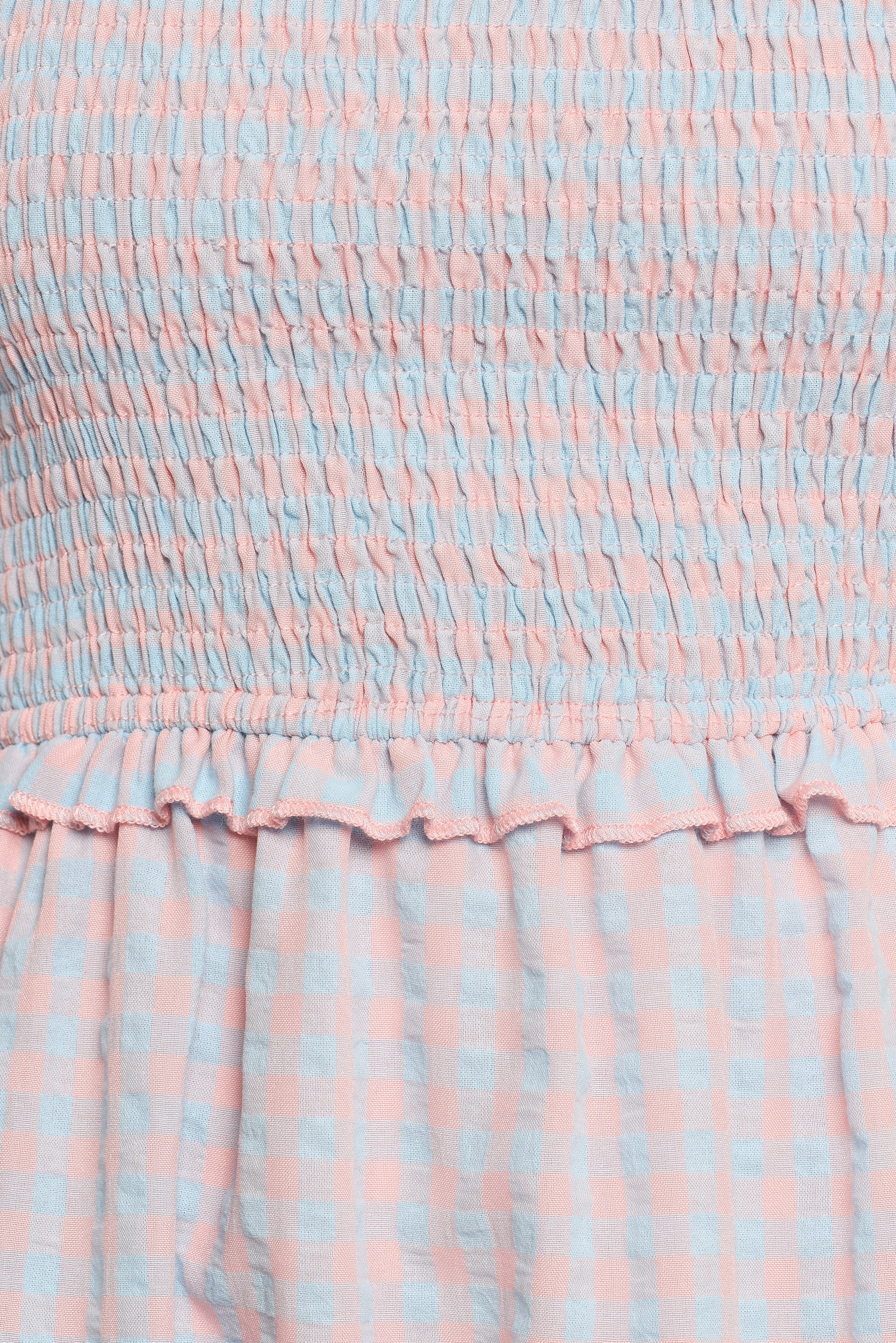 Lille Midi Dress - Blue Gingham